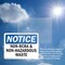 Signmission Non-RCRA And Non-Hazardous Waste OSHA Notice Sign, Plastic, 10in W x 7in L, 2PK OS-2PACK-NS-P-710-L-15110 - alternate 6